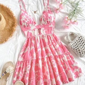Pink Floral Sundress